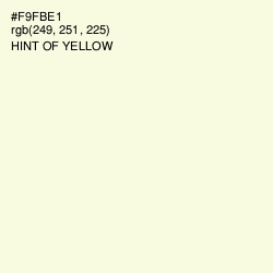 #F9FBE1 - Hint of Yellow Color Image